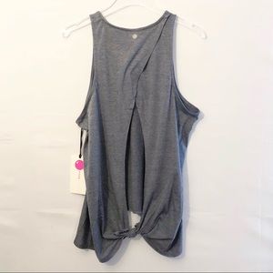 Yogalicious open back tie work out tank athletic